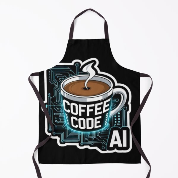 Item preview, Coffee Code AI Sticker for Developers, Programmers and Tech Enthusiasts designed and sold by skillifyme.