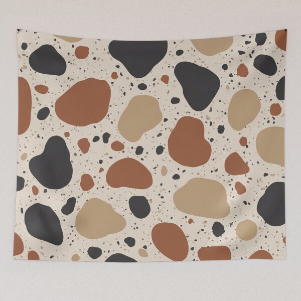 Item preview, Earthy Modern Terrazzo Abstract Stone Pattern designed and sold by TheDenimArt.