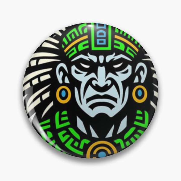Item preview, Aztec Warrior Chief – Neon Tribal Mascot ! Mayan Chief Neon Tribal Warrior Vector ! Ancient Mayan Warrior Emblem – Vibrant Pop Art ! Neon Aztec Warrior | Tribal Chief Mascot designed and sold by Ulikedigital14.