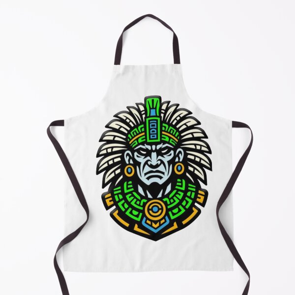 Item preview, Aztec Warrior Chief – Neon Tribal Mascot ! Mayan Chief Neon Tribal Warrior Vector ! Ancient Mayan Warrior Emblem – Vibrant Pop Art ! Neon Aztec Warrior | Tribal Chief Mascot designed and sold by Ulikedigital14.