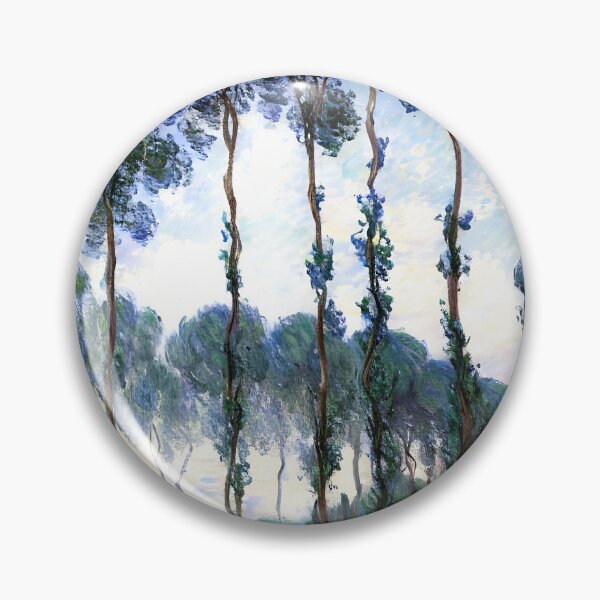 Item preview, Poplars on the Banks of the River Epte, Overcast Weather designed and sold by artdesignsnow.