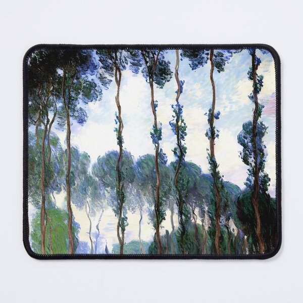 Item preview, Poplars on the Banks of the River Epte, Overcast Weather designed and sold by artdesignsnow.