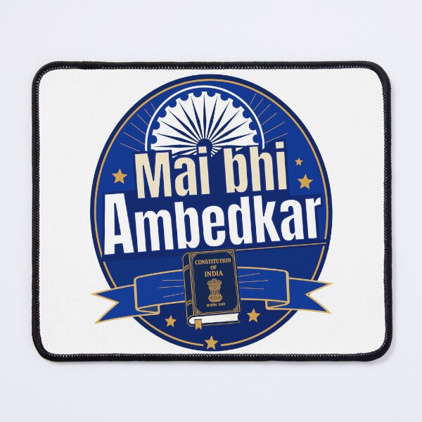Item preview, Mai Bhi Ambedkar Badge | Jai Bhim Ambedkarite Constitution Design designed and sold by ArtsyExplorer.