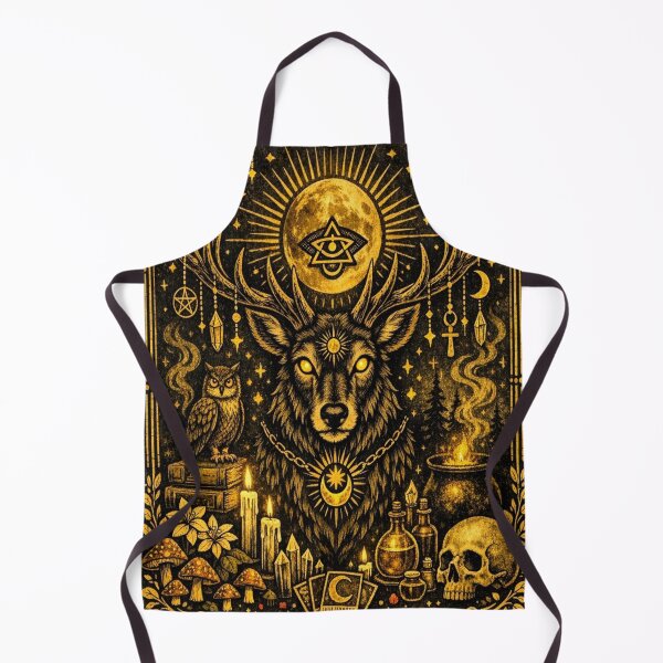 Item preview, Mystic Occult Stag Deer Tarot Card Art - Celestial Witchy Design designed and sold by myforestfog.