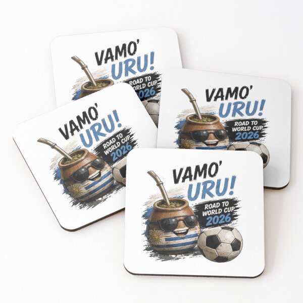 Item preview, Vamo Uru! Uruguay Road to World Cup 2026 Funny Mate Soccer Sticker designed and sold by Pixanova.