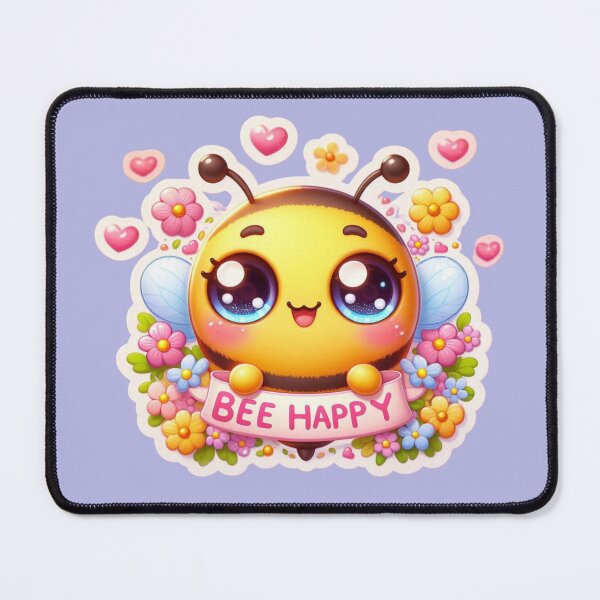 Item preview, Cute Kawaii Bumble Bee-Bee Happy designed and sold by carestazafeli.