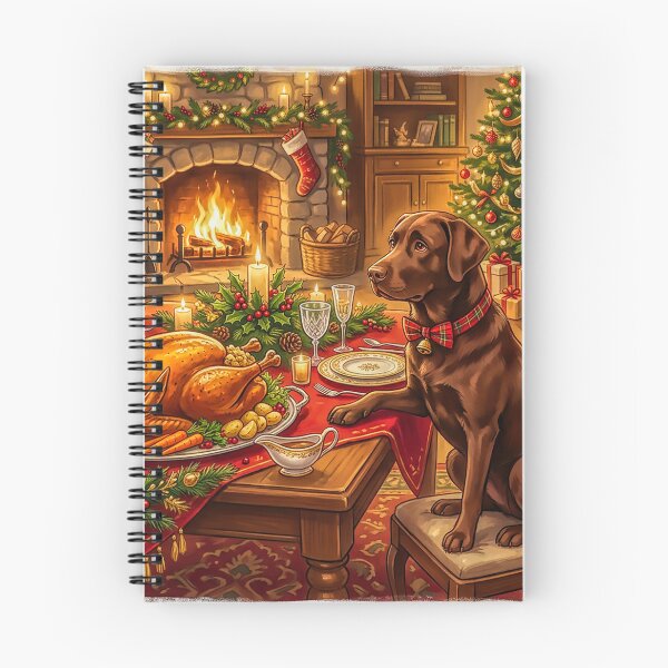 Item preview, Chocolate Labrador Hoping for Some Christmas Dinner! designed and sold by acceleratorhams.