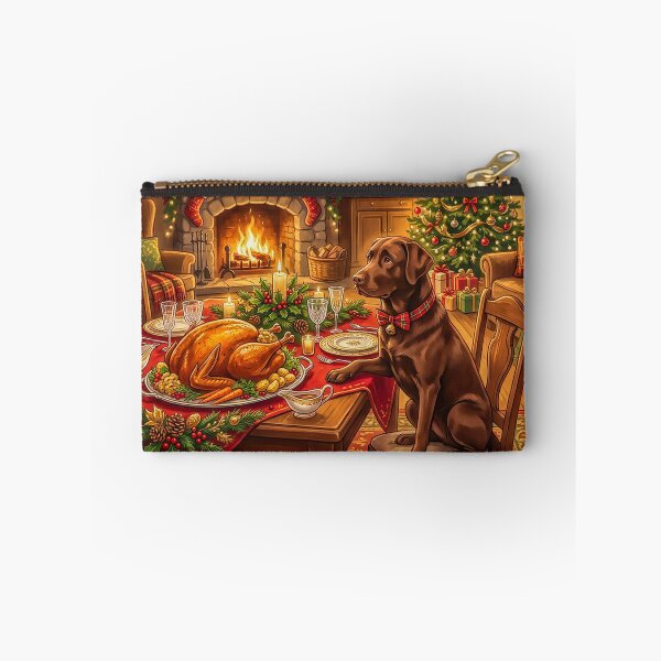 Item preview, Chocolate Labrador Hoping for Some Christmas Dinner! designed and sold by acceleratorhams.