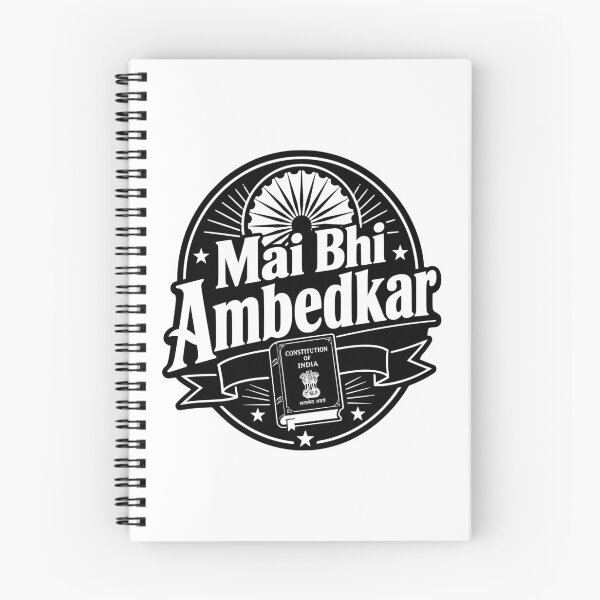 Item preview, Mai Bhi Ambedkar | Jai Bhim Constitution Badge Art designed and sold by ArtsyExplorer.