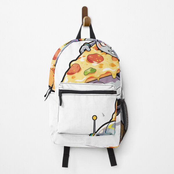 Item preview, Angry Pizza Attacking Robot Vacuum – Funny Cartoon Chaos Scene designed and sold by OksArtStudio.