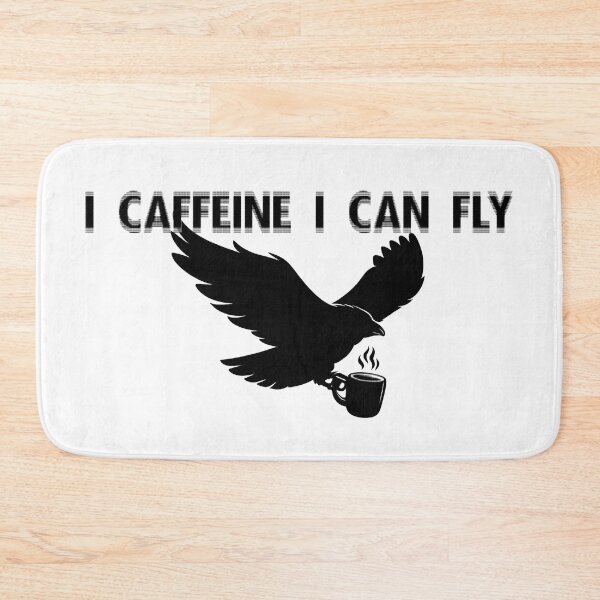 Item preview, I Caffeine I Can Fly (black print) designed and sold by R-A Designs.