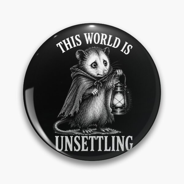 Item preview, This World Is Unsettling Possum Shirt – Funny Meme Animal Design for Introverts designed and sold by Lichtisign.