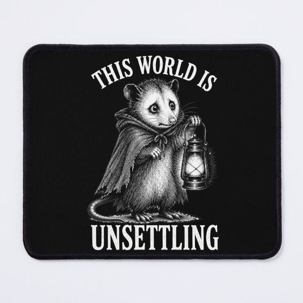 Item preview, This World Is Unsettling Possum Shirt – Funny Meme Animal Design for Introverts designed and sold by Lichtisign.
