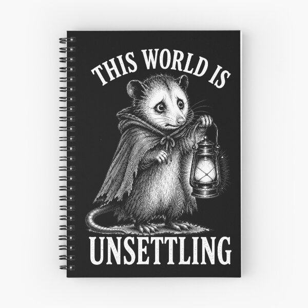 Item preview, This World Is Unsettling Possum Shirt – Funny Meme Animal Design for Introverts designed and sold by Lichtisign.