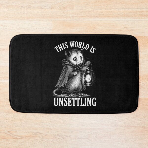 Item preview, This World Is Unsettling Possum Shirt – Funny Meme Animal Design for Introverts designed and sold by Lichtisign.