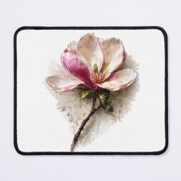 Item preview, Magnolia Bloom Acrylic Botanical T-Shirt designed and sold by SoftMuse Designs.