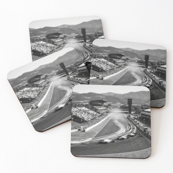 Item preview, Formula 1 inspired Black & White Long exposure Art image designed and sold by ARbyCharlie.