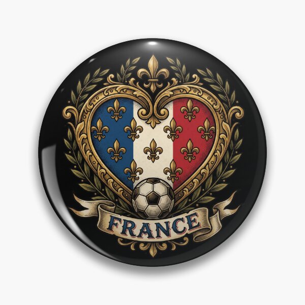 Item preview, France Heart Fleur de Lis — Soccer World Cup 2026 designed and sold by David Mateo ArtWorks.