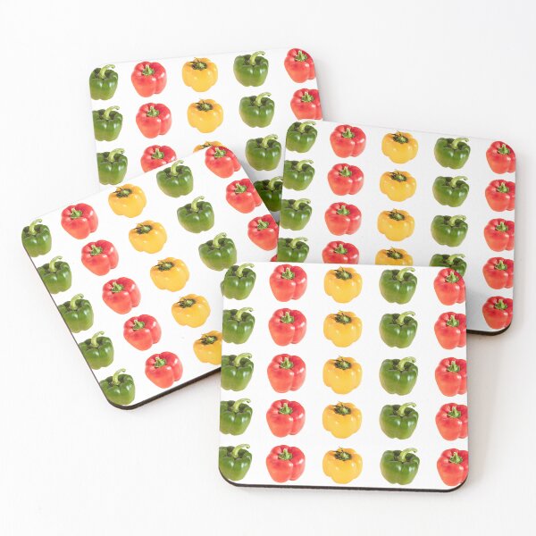 Item preview, Colorful Bell Peppers Pattern - Vegetable Print Kitchen Art designed and sold by PabloRealePH.