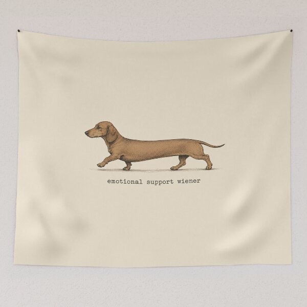 Item preview, Emotional Support Wiener  designed and sold by zoes-ink.