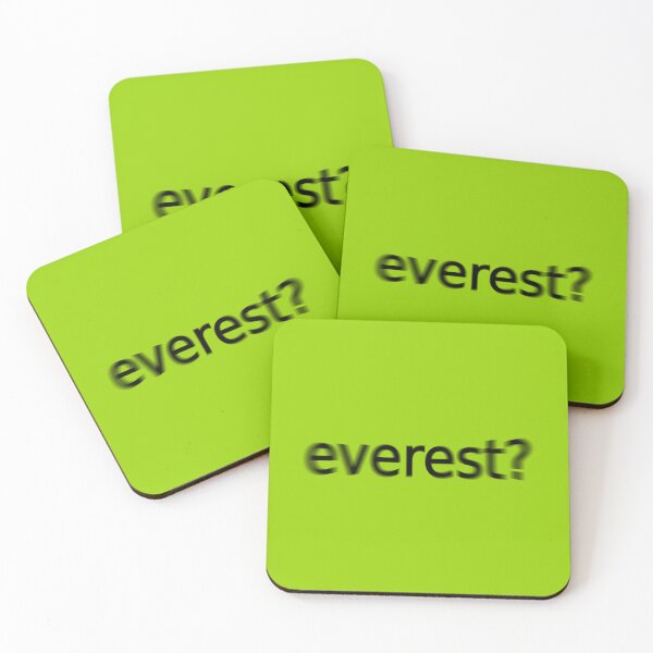 Item preview, Everest Supreme Green Question Unique Artwork Sign designed and sold by Doctor Schtrudel.