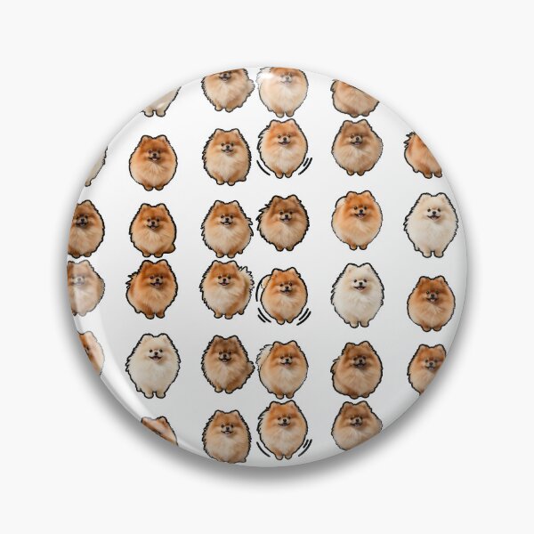 Item preview, Fluffy Pomeranian Cute Happy Dog Sticker Pack designed and sold by Dhenin Studio.