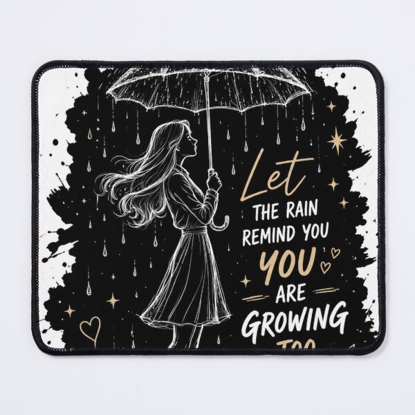 Item preview, Growing Through Rain Quote | and T shirt designed and sold by PawFusionArt.