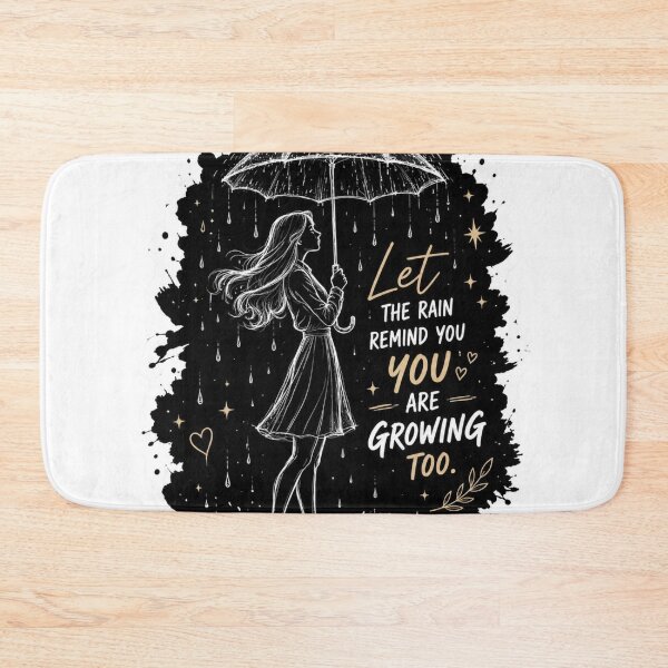 Item preview, Growing Through Rain Quote | and T shirt designed and sold by PawFusionArt.