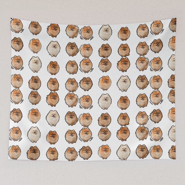 Item preview, Fluffy Pomeranian Cute Happy Dog Sticker Pack designed and sold by Dhenin Studio.