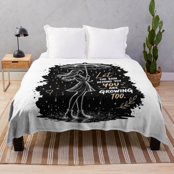 Item preview, Growing Through Rain Quote | and T shirt designed and sold by PawFusionArt.