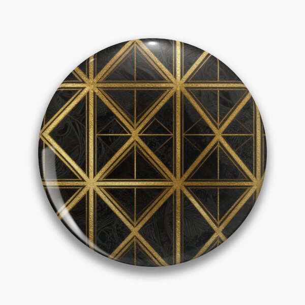 Item preview, Golden Geometric Grid designed and sold by RandomWalker.