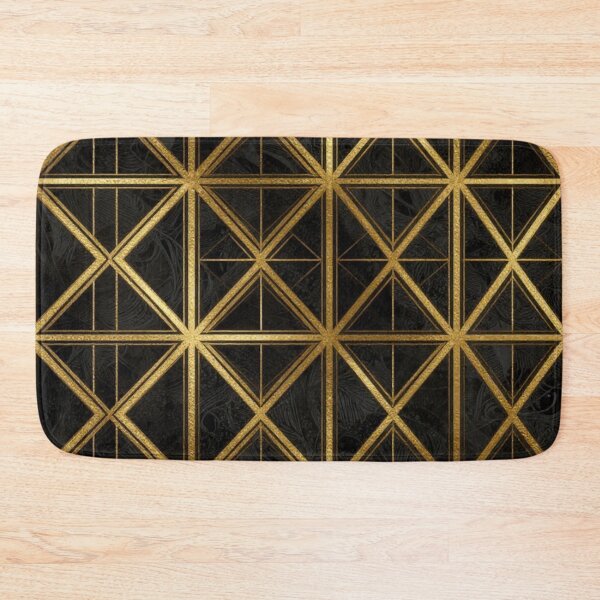 Item preview, Golden Geometric Grid designed and sold by RandomWalker.