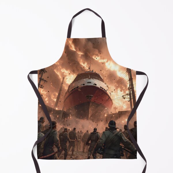Item preview, Apocalyptic shipwreck: The end of the world in a sea of flames designed and sold by VoidVeilStudio.