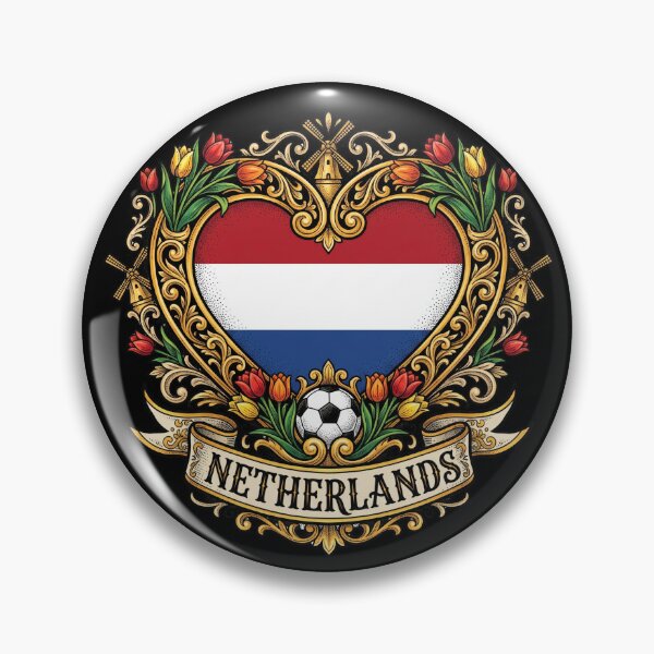 Item preview, Netherlands Heart Tulips Windmill — Soccer World Cup 2026 designed and sold by David Mateo ArtWorks.