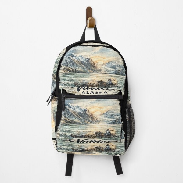 Item preview, Valdez Alaska and mountain landscapes dominate the horizon designed and sold by DamioPolArt.