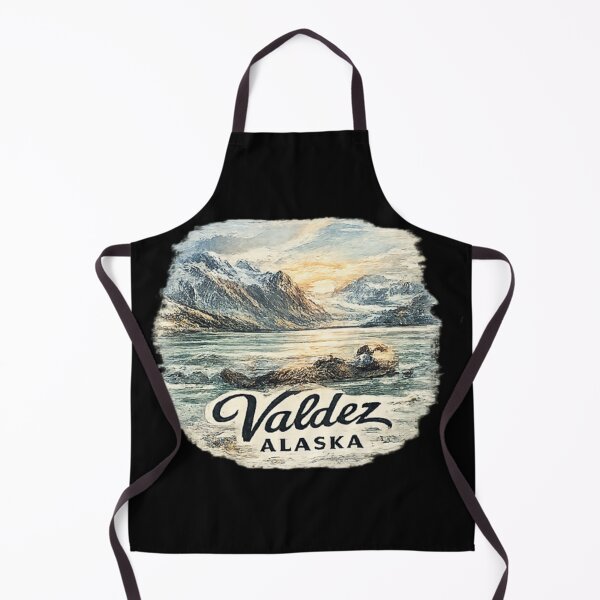 Item preview, Valdez Alaska and mountain landscapes dominate the horizon designed and sold by DamioPolArt.