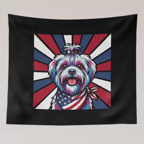 Item preview, Maltese 4th of July Dog – Patriotic USA Puppy Gift designed and sold by The Real Life Symphony.