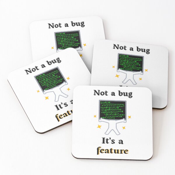 Item preview, Not a Bug It's a Feature - Funny Programmer Gamer Design designed and sold by DataNataDesigns.