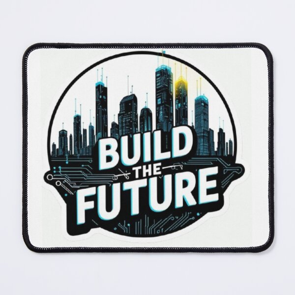 Item preview, Build The Future Motivational Tech Sticker for Innovators and Creators designed and sold by skillifyme.