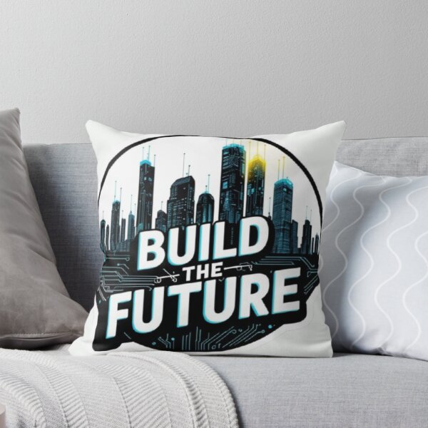 Item preview, Build The Future Motivational Tech Sticker for Innovators and Creators designed and sold by skillifyme.