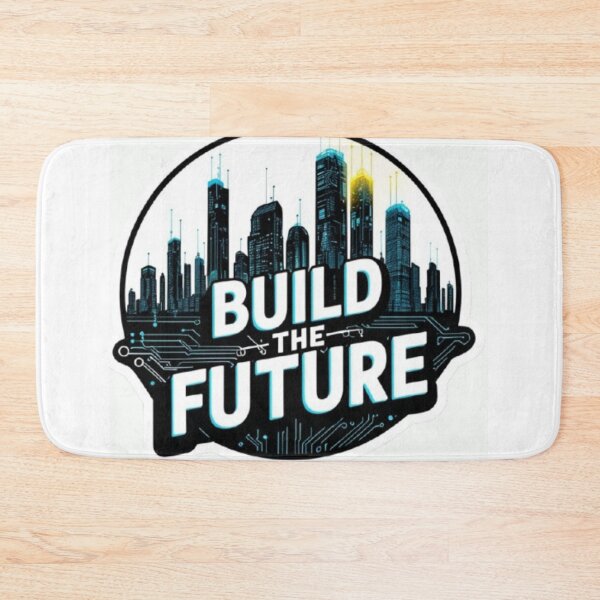 Item preview, Build The Future Motivational Tech Sticker for Innovators and Creators designed and sold by skillifyme.