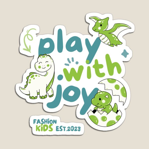 Item preview, Green and Teal Playful Dinosaurs Fashion Kids T-Shirt designed and sold by SVSocialH.