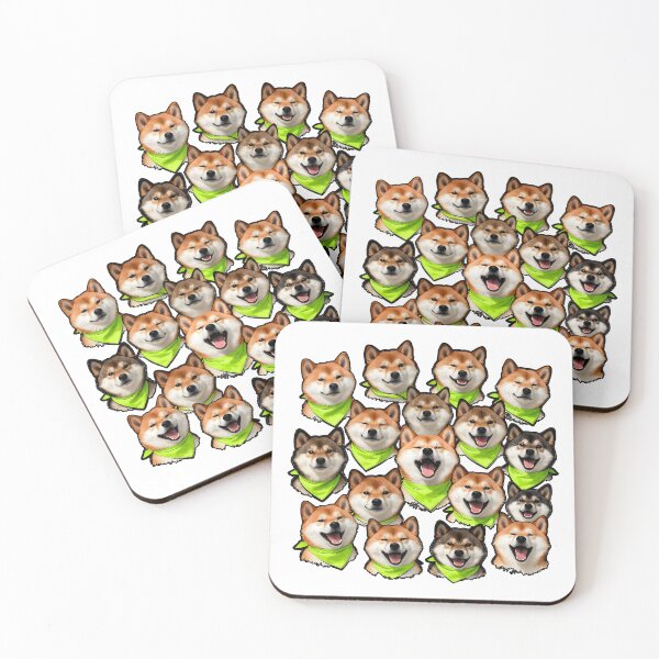 Item preview, Funny Shiba Inu Sassy Expressions Sticker Sheet designed and sold by Dhenin Studio.
