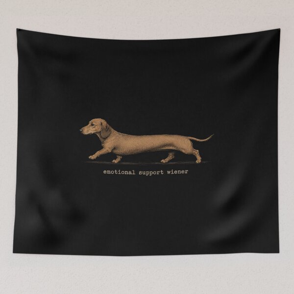 Item preview, Emotional Support Wiener  designed and sold by zoes-ink.