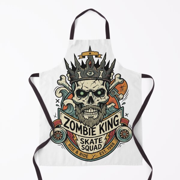 Item preview, Zombie King Skate Squad – Rise & Ride Vintage Skate Graphic designed and sold by Marcusvieira.