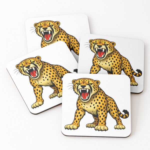 Item preview, Roaring Cheetah – Fierce Big Cat Illustration designed and sold by ROARSOME DESiGNS.