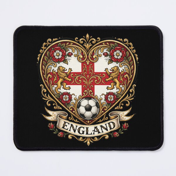 Item preview, England Heart Saint George Cross — Soccer World Cup 2026 designed and sold by David Mateo ArtWorks.