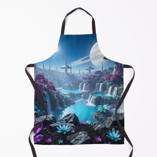 Item preview, Crystalline paradise on a distant alien planet - a sci-fi dreamscape designed and sold by VoidVeilStudio.