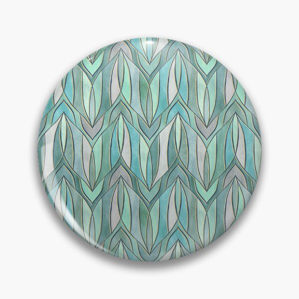 Item preview, Rhythmic Linework in Textured Seafoam and Sage  designed and sold by micklyn.