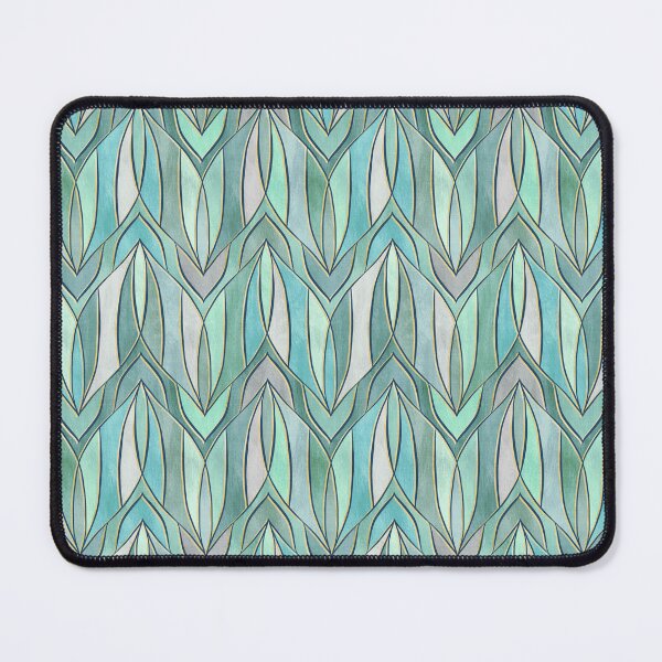 Item preview, Rhythmic Linework in Textured Seafoam and Sage designed and sold by micklyn.